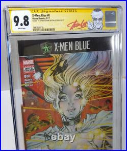Marvel X-Men Blue #8 Signed by Stan Lee & Art Adams CGC 9.8 SS Red Label