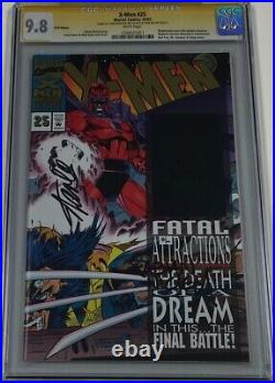 Marvel X-men #25 Gold Foil Variant Signed Stan Lee & Fabian Nicieza CGC 9.8 SS