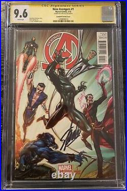 New Avengers #1 CGC 9.6 SS Stan Lee Signed Campbell Variant Cover Marvel Disney+