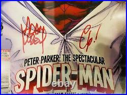 PETER PARKER SPECTACULAR SPIDER-MAN 1 SS CGC 9.8 Signed STAN LEE KUBERT ZADARSKY