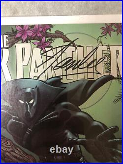 RISE OF THE BLACK PANTHER #1 Stan Lee DNA Ink Signed #0868 Marvel Comics 2018