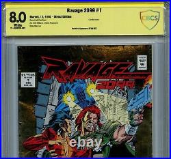 Ravage 2099 #1 CBCS 8.0 Signed Stan Lee Gold Foil Cover 1992 Comics Marvel