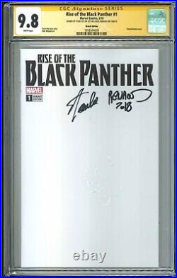 Rise Of The Black Panther 1 CGC 9.8 SS 2018 rare blank sketch signed by Stan Lee