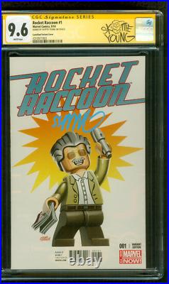Rocket Raccoon 1 CGC SS 9.6 Skottie Young Stan Lee Lego Variant 9/14 Custom
