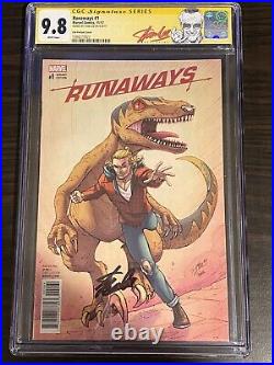 Runaways #1 CGC 9.8 SS Stan Lee Label Signed Lim Variant Cover