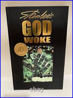 SIGNED VARIANT ART STAN LEE GOD WOKE HC Collectible Book Original SDCC