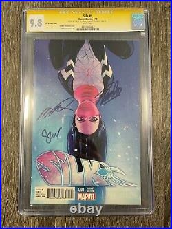 SILK #1 125 Variant CGC SS 9.8 3x Signed! Stacey Lee, Stan Lee & Humberto Ramos