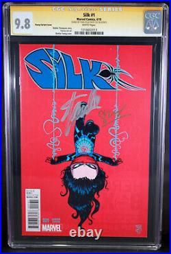 SILK #1 CGC 9.8 SS Signed 2X by STAN LEESTACEY LEE, Scottie Young Variant Cover