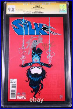 SILK #1 CGC 9.8 SS Signed 2X by STAN LEESTACEY LEE, Scottie Young Variant Cover