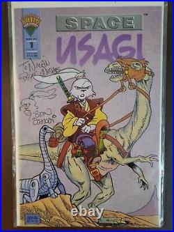 SPACE USAGI #1 NM 1993 Signed by STAN SAKAI Mirage Comics AUTOGRAPHED BOOK
