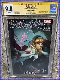 SPIDER GWEN 2 CGC SS 9.8 Campbell Stan Lee Ed Variant 5/15