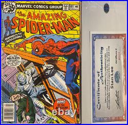 STAN LEE SIGNED 1979 AMAZING SPIDER-MAN #189 NEWSTAND EDITION WithLEE SEALED COA