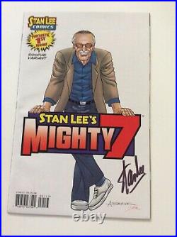 STAN LEE's MIGHTY 7 #1 SIGNATURE VARIANT SIGNED BY STAN LEE PLUS TWO #1 ISSUES