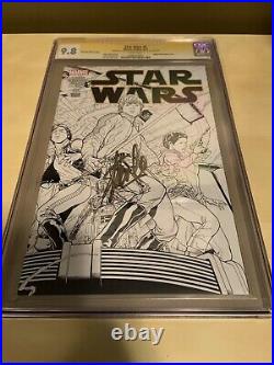 STAR WARS #1 (CGC 9.8 NM/MT) 1500 Quesada-1st Day Issue Release Signed STAN LEE