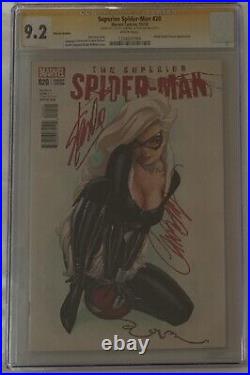 SUPERIOR SPIDER-MAN #20 150 VARIANT COVER CGC SS 9.2 Signed Campbell & Stan Lee
