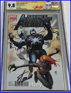 Secret Avengers #21 Venom 150 Variant Signed by Stan Lee CGC 9.8 SS Red Label