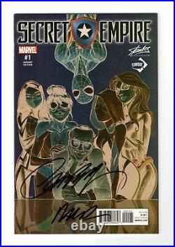 Secret Empire #1 J. Scott Campbell Stan Lee Negative Conque Variant (NM) Signed