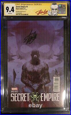 Secret Empire 5 CGC 9.4 SS Stan Lee Label Signed Sorrentino Variant Cover A RARE