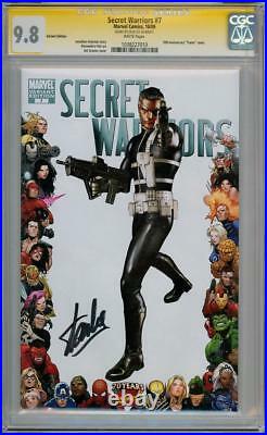 Secret Warriors #7 Nick Fury Variant Cgc 9.8 Signature Series Signed Stan Lee