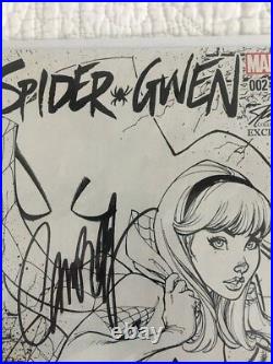 Signed Stan Lee /campbell Spider-gwen #2 J. Scott Campbell Sketch Variant