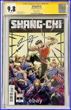 Simu Liu Auto Shang-Chi #1 (2020) Adams Variant Hand Signed CGC 9.8 SS MARVEL