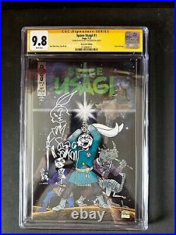 Space Usagi #1 CGC SS 9.8 SDCC Green Foil Variant Signed/Sketched By Stan Sakai