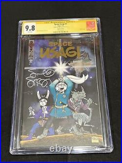 Space Usagi #1 Limited SDCC Gold Foil Variant CGC SS 9.8 Signed By Stan Sakai