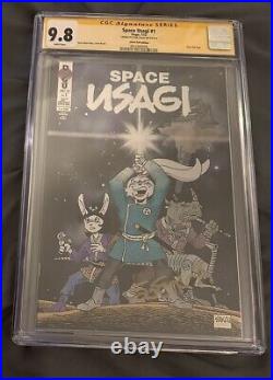 Space Usagi #1 Limited SDCC Silver Foil Variant CGC SS 9.8 Signed By Stan Sakai