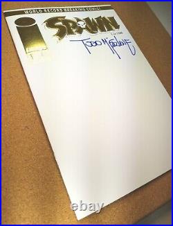 Spawn #1 Gold Foil SDCC 2022 Blank Sketch Variant Signed Todd McFarlane Image NM