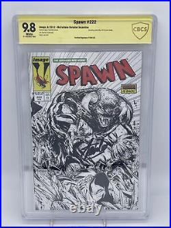 Spawn 222 Marvel Homage Sketch Variant 9.8 McFarlane Image 1/1 Stan Lee Signed