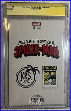 Spectacular Spider-Man #1 KRS Variant CGC SS 9.8 Signed Stanley Artgem Lau READ