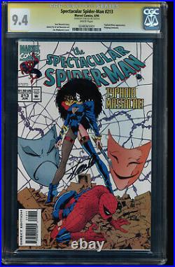 Spectacular Spider-man #213 Cgc 9.4 Ss Stan Lee Signed Cgc #0248365001