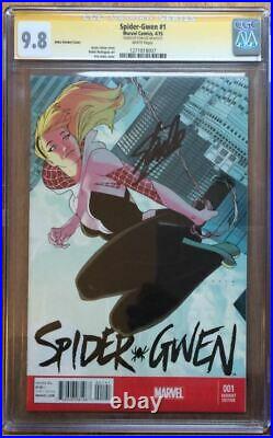 Spider-Gwen #1 125 Anka Variant CGC SS 9.8 Signed by Stan Lee