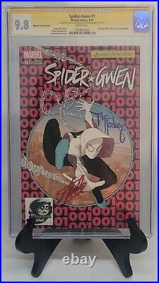 Spider-Gwen #1 CGC 9.8 Signed By Stan Lee & Todd McFarlane Phantom Variant Cover