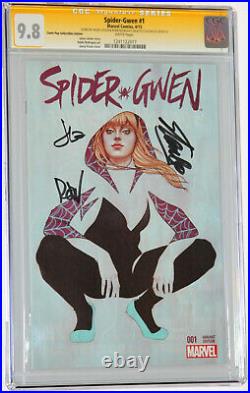 Spider-Gwen #1 CGC SS 9.8 SIGNED 3X BY STAN LEE, LATOUR, RODRIGUEZ COMIC POP VAR