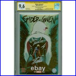 Spider-Gwen #1 CGC SS Signed STAN LEE and Romita ReCalled Var Portacio Cover 9.6