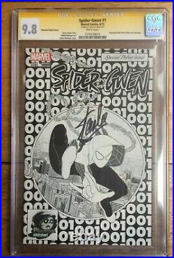 Spider Gwen #1 Phantom Sketch Cover Signed by Stan Lee CGC 9.8 1316130010