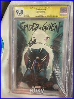 Spider-Gwen #1 Recalled Variant Signed By Stan Lee CGC 9.8