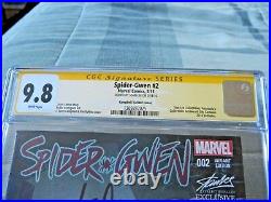 Spider Gwen #2 Campbell Variant Cover Signed Stan Lee CGC 9.8 Emerald City