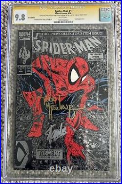 Spider-Man 1 CGC 9.8 SS Silver Signed Stan Lee & Todd McFarlane 1990