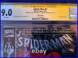 Spider-Man #1 Silver edition CGC 9.0! Signed by Stan Lee and Todd McFarlane