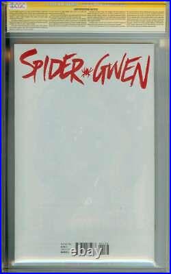Spider-gwen #1 Cgc 9.6 White Pages Phantom Variant Signed Stan Lee + Mcfarlane