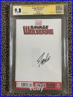 Ss Cgc 9.8 Savage Wolverine #1 Signed By Stan Lee Very Rare (a)