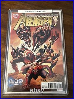 Stan Lee Autographed Avengers Variant Edition #1