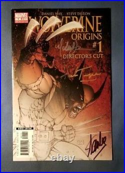 Stan Lee Herb Trimpe Signed Comic Wolverine Origins #1 Director's Cut Variant
