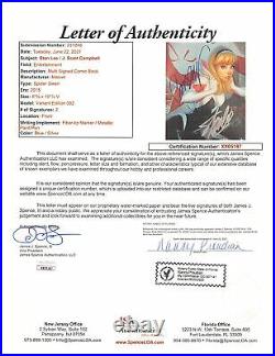 Stan Lee & J. Scott Campbell Signed Spider Gwen Marvel Variant 002 Comic JSA