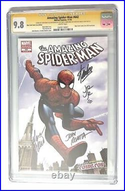 Stan Lee John Romita Sr Jr Waid SIGNED Amazing Spider-Man #642 NYCC CGC SS 9.8