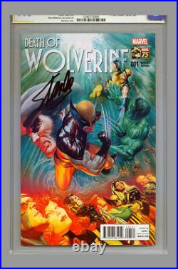 Stan Lee SIGNED 1st Day FDI CGC SS 9.8 Death of Wolverine #1 Alex Ross Variant