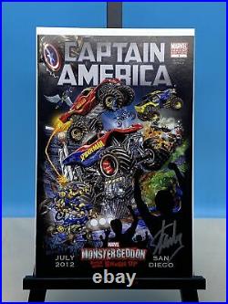 Stan Lee SIGNED Captain America Marvel Monstergeddon Comic Book 1 Variant Ed