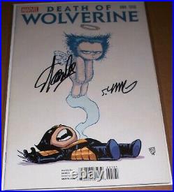Stan Lee SIGNED Death of Wolverine #1 withCOA Marvel Skottie Young Baby Variant